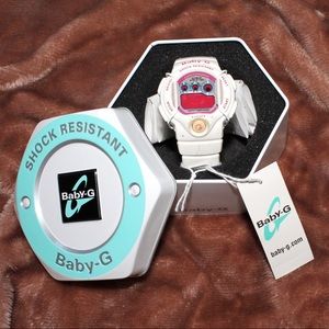 White Baby-G Waterproof Shockproof Watch